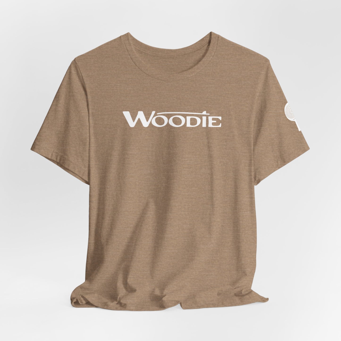 Woodie Unisex Jersey Short Sleeve Tee (Heather Tan)