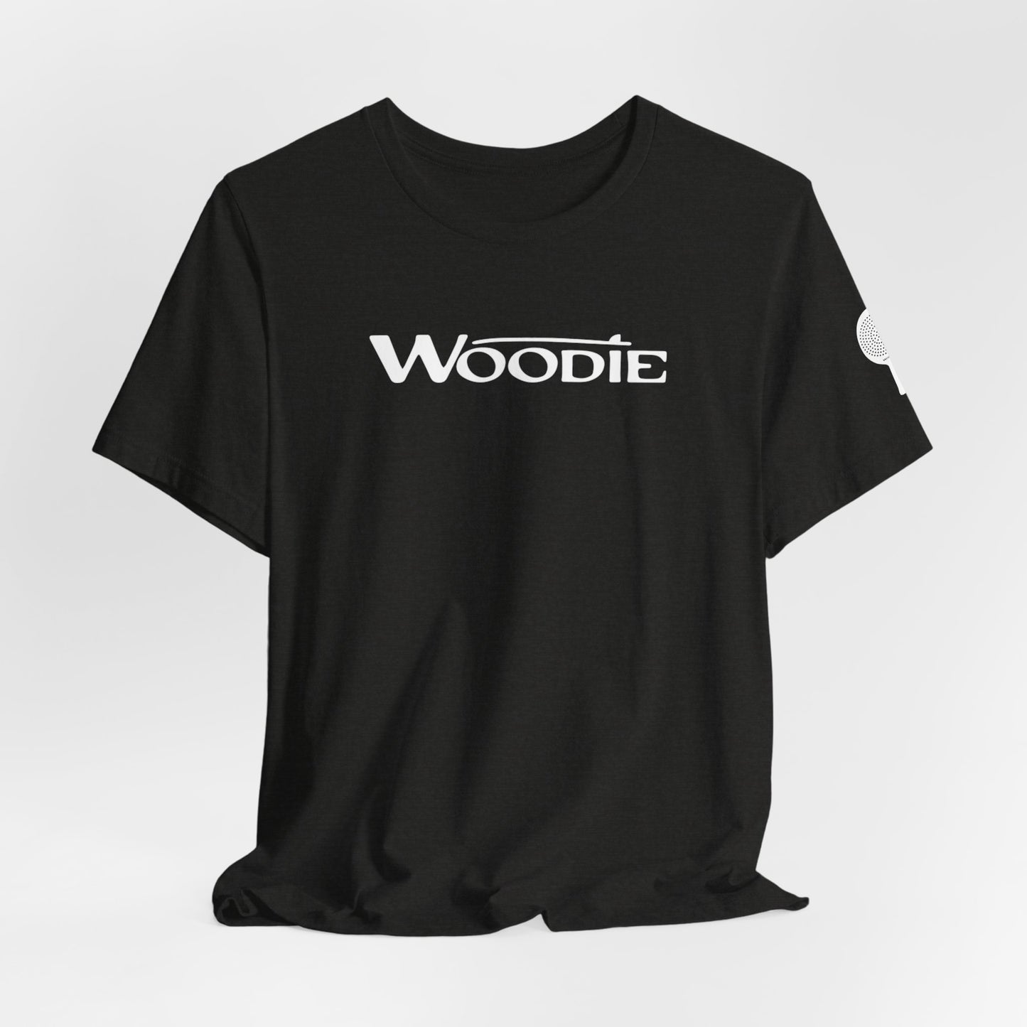 Woodie Unisex Jersey Short Sleeve Tee (Heather Black)