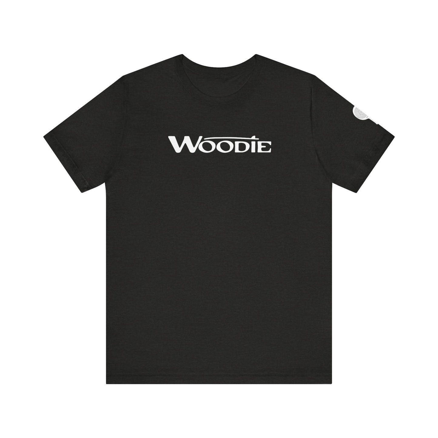 Woodie Unisex Jersey Short Sleeve Tee (Heather Black)
