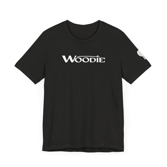 Woodie Unisex Jersey Short Sleeve Tee (Heather Black)