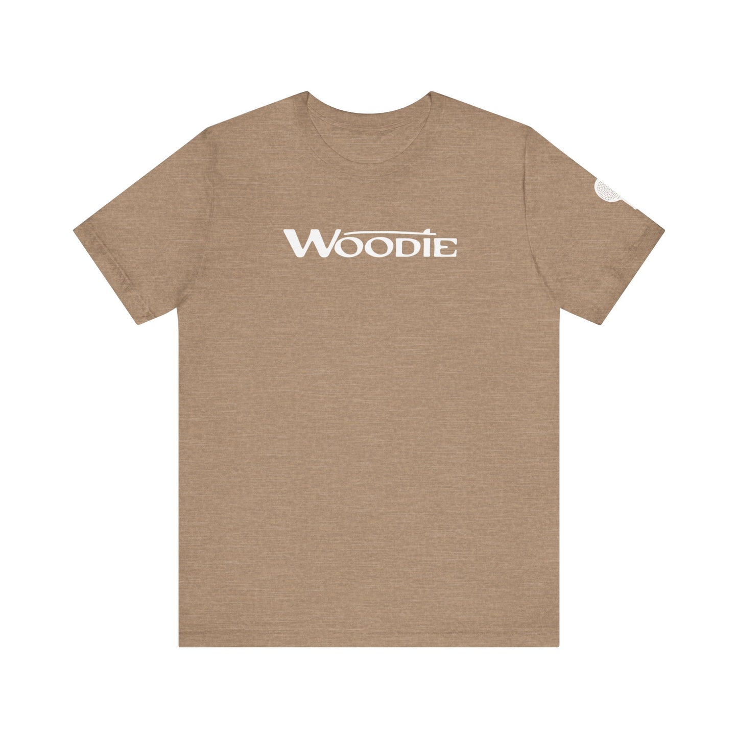 Woodie Unisex Jersey Short Sleeve Tee (Heather Tan)