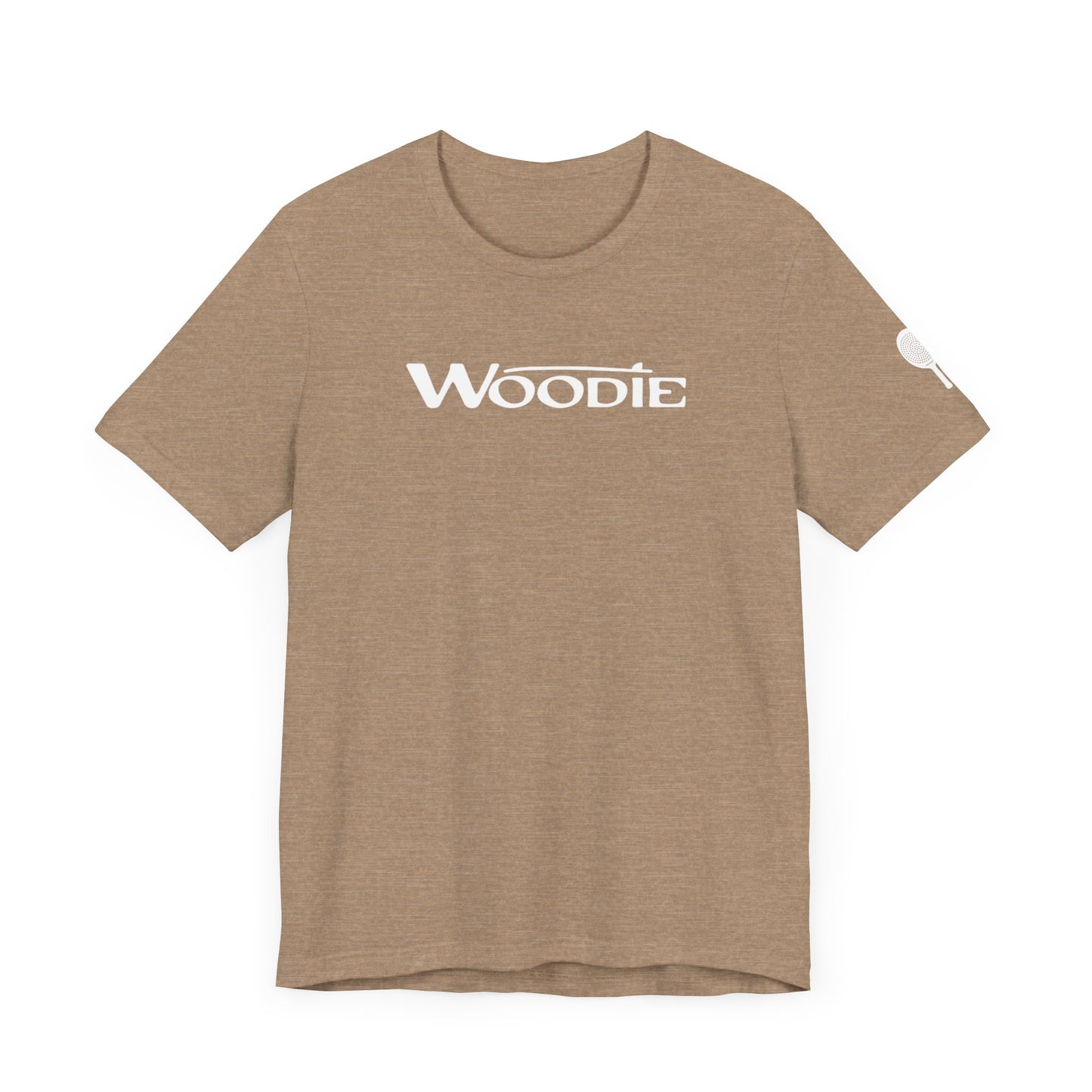 Woodie Unisex Jersey Short Sleeve Tee (Heather Tan)